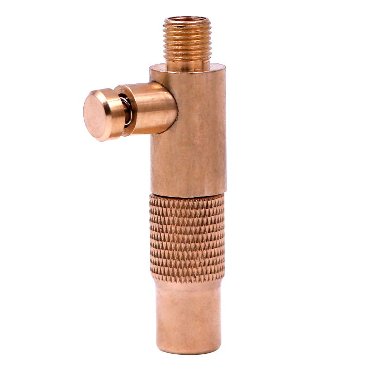 车载充气泵接头汽车轮胎充气头快速充气夹头转接头铜充气嘴转接