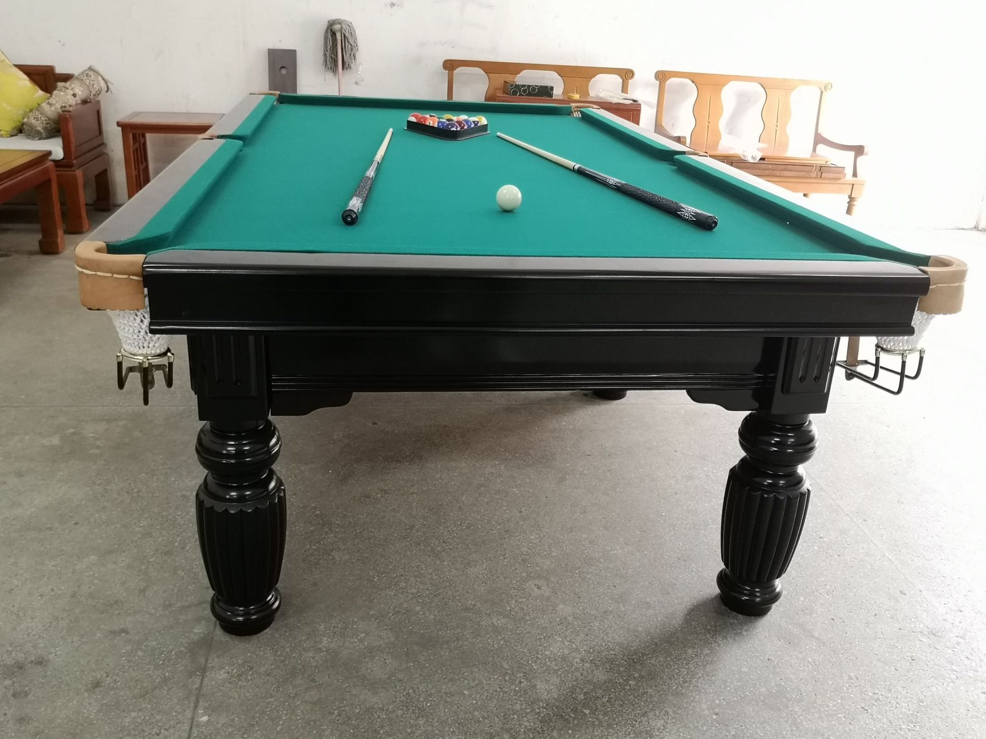 双子星台球桌标准家用室内美式球台大理石商用中式黑八台球案子