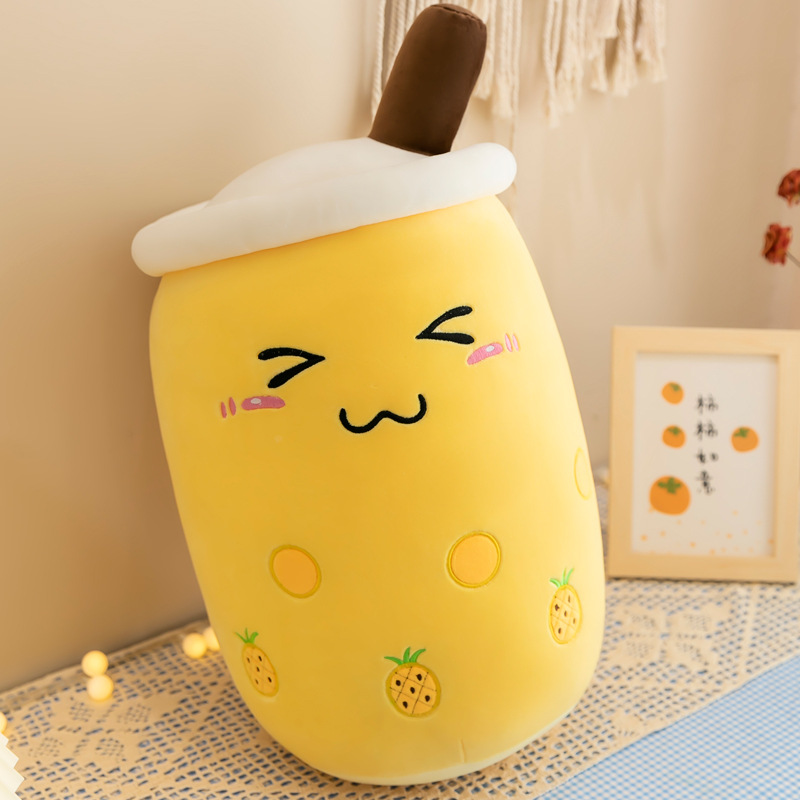 Wholesale Simulation Milk Tea Doll Cross-Border Plush Toy Cup Large Pillow Funny Doll Bubble Milk Tea Cup Cushion