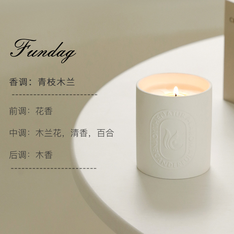 Aromatherapy Candle Wholesale Minimalist Relief Ceramic Cup Fragrance Bedroom Romantic Decoration Soy Wax Aromatherapy