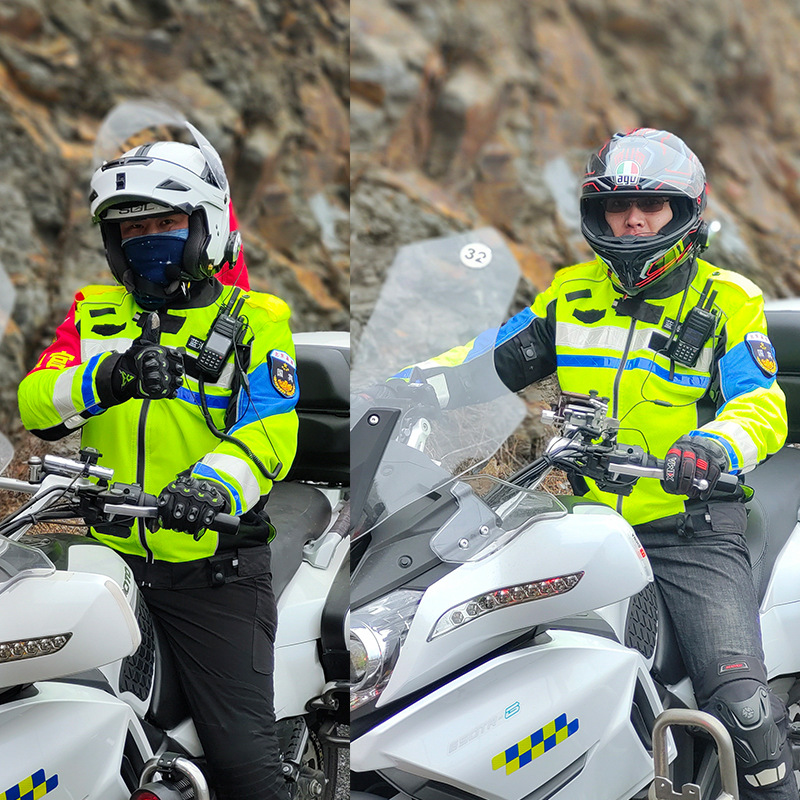 摩托车铁骑骑行服龙虾装冬款深圳同款国宾服装机赛车骑士装备