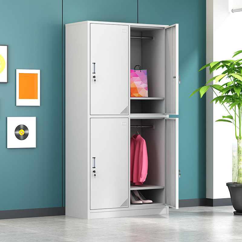 员工衣柜钢制更衣柜多门收纳碗筷铁皮柜家用浴室商场工厂储物柜子