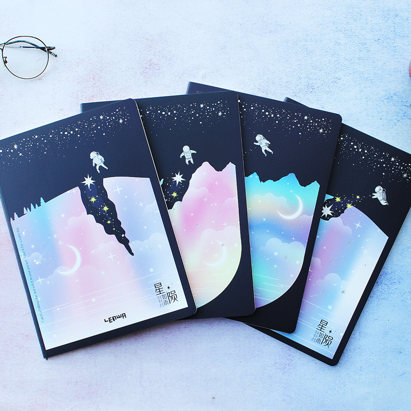 联华文具星陨如雨a5b5车线本创意笔记本手绘封面学生记事本子