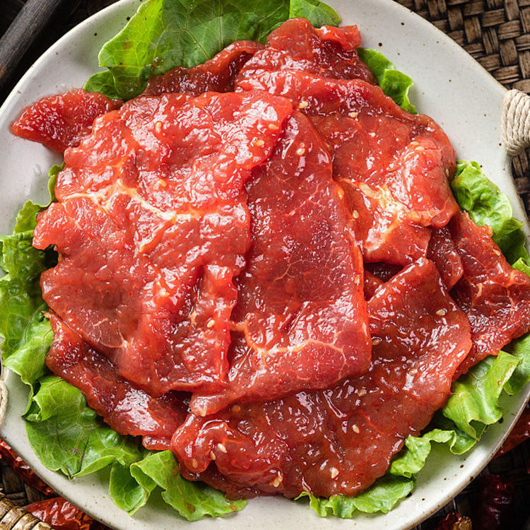 黑椒牛肉片斤生鲜牛肉片半成品牛肉牛里脊斤煎烤肉火锅食材批发