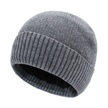 秋冬季新款条纹针织帽休闲男女保暖毛线帽子加绒滑雪加厚护耳帽子