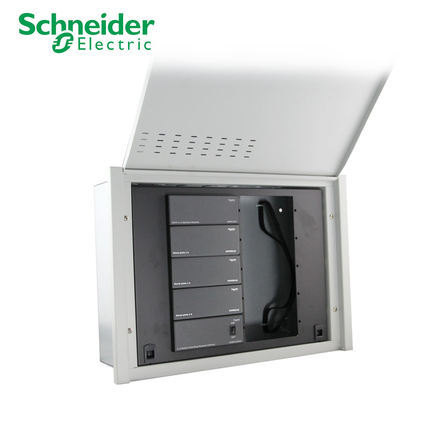 施耐德弱电箱400*300 10u弱电箱套餐 1进4出电视 1进2出电源插座