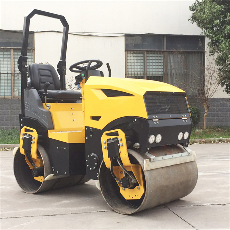 2吨座驾小钢轮压路机 双轮座驾压路机 压沥青的小型压路机