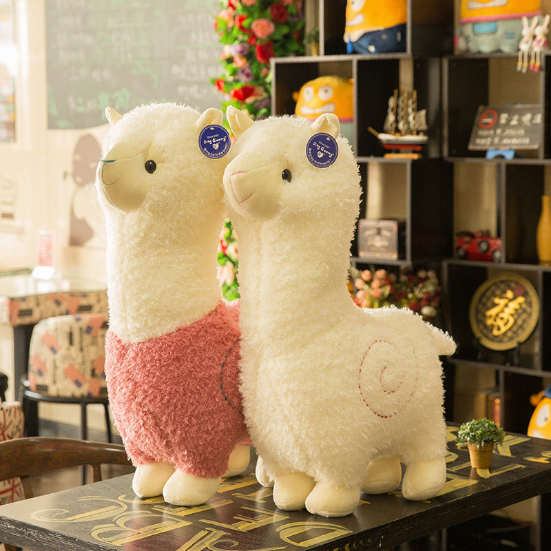 Wholesale God Beast Alpaca Doll Grass Mud Horse Pillow Plush Toy Chinese Zodiac Sign of Sheep Children Girls Birthday Gifts Generation Hair