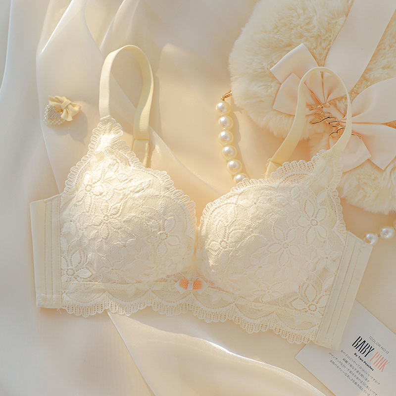 内衣女小胸聚拢无钢圈收副乳防下垂少女调整型文胸罩内裤套装爆款