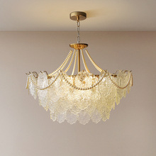 法式客厅吊灯复古宫廷风格意大利中古玻璃现代轻奢主卧室餐厅灯具
