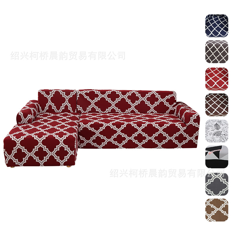 跨境热卖全包弹力L型组合沙发套罩欧美流行 wish亚马逊ebay