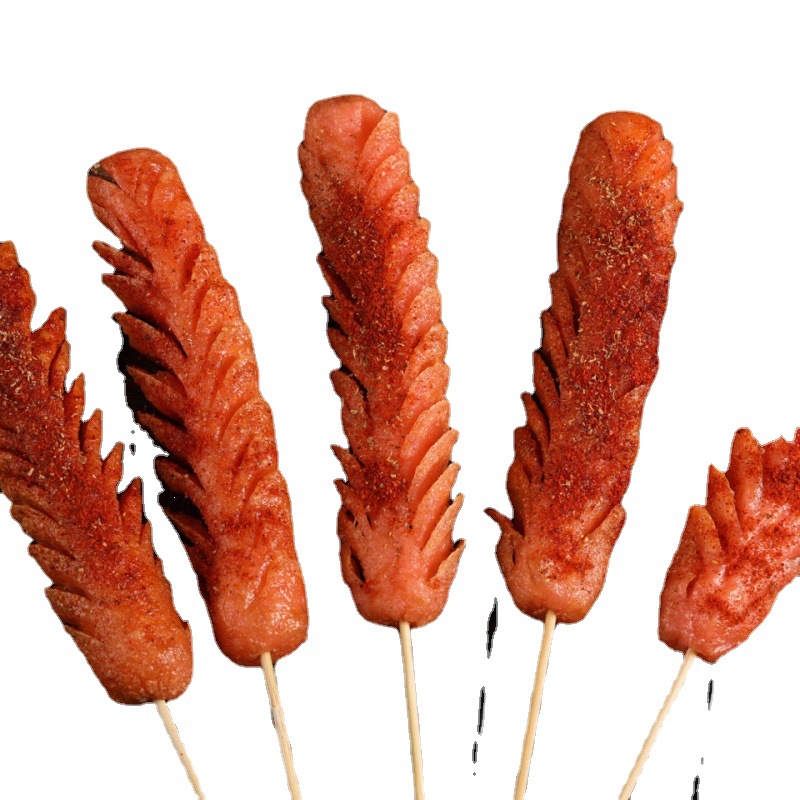 脆皮烤肠火腿肠香肠淀粉肠东北风味铁板烧油炸煎烤煮火锅食材批发