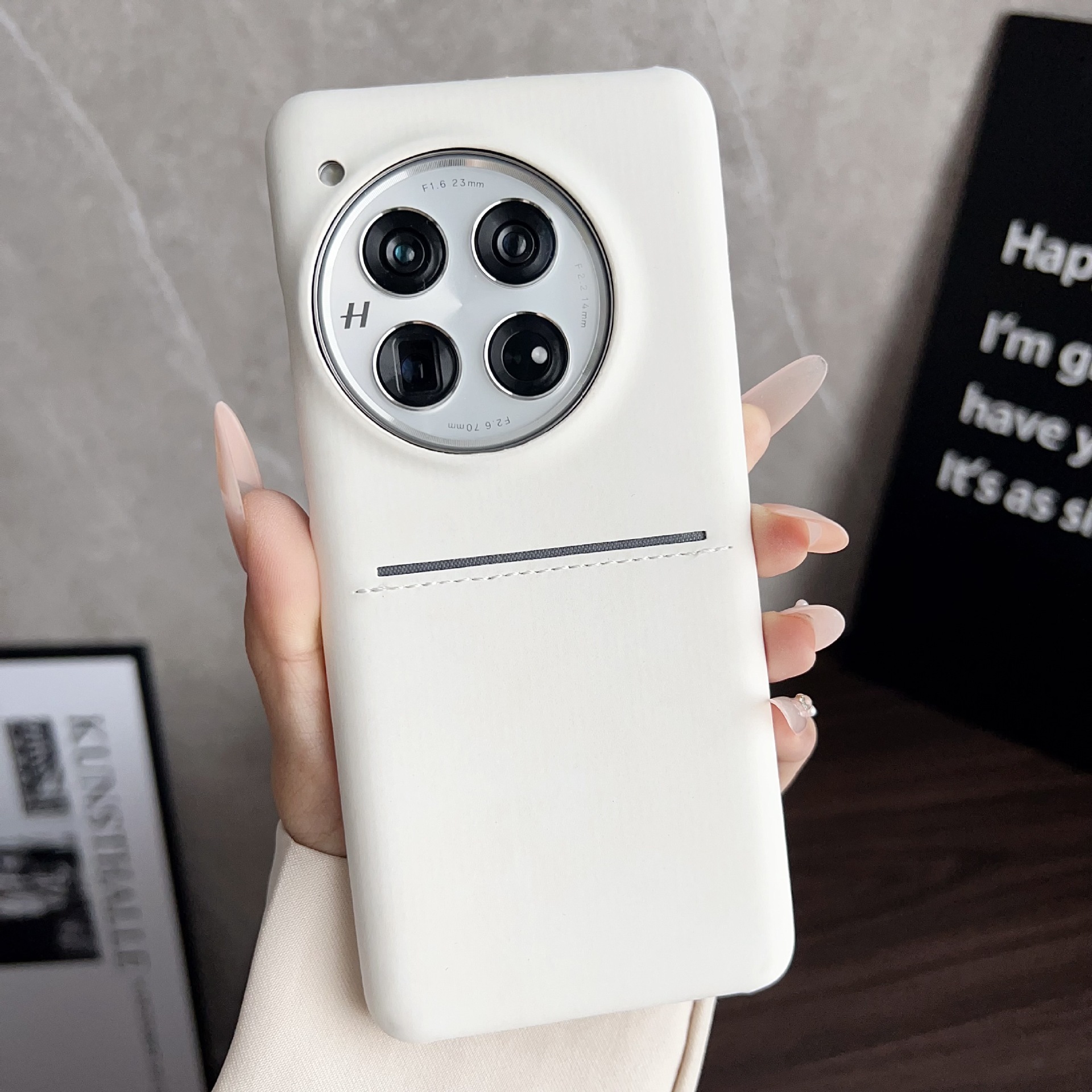 适用一加ACE5Pro羊巴皮插卡手机壳onePlusACE5磨砂1+13防摔保护套