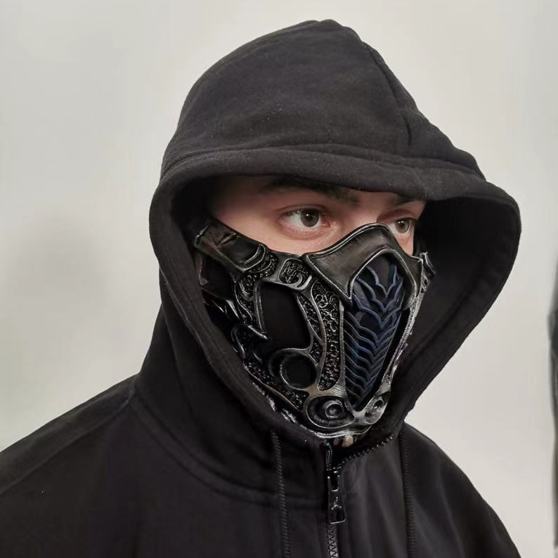 跨境专供2021电影真人快打mortal kombat 面具 影视cosplay道具