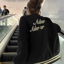 ader2022冬季加厚超暖和棒球服棉服情侣夹克外套小众潮牌贴布绣