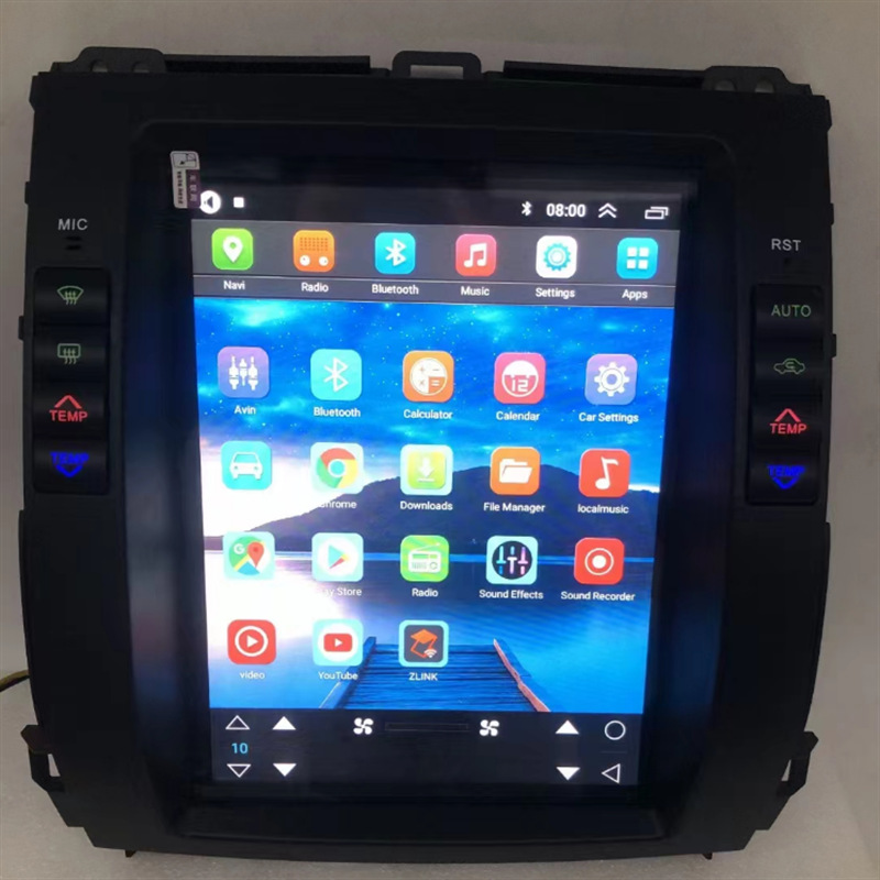 Applicable to 02-09 Toyota Prado Lexus GX470 Android Navigation 10.4-Inch High and Low Cross-Border