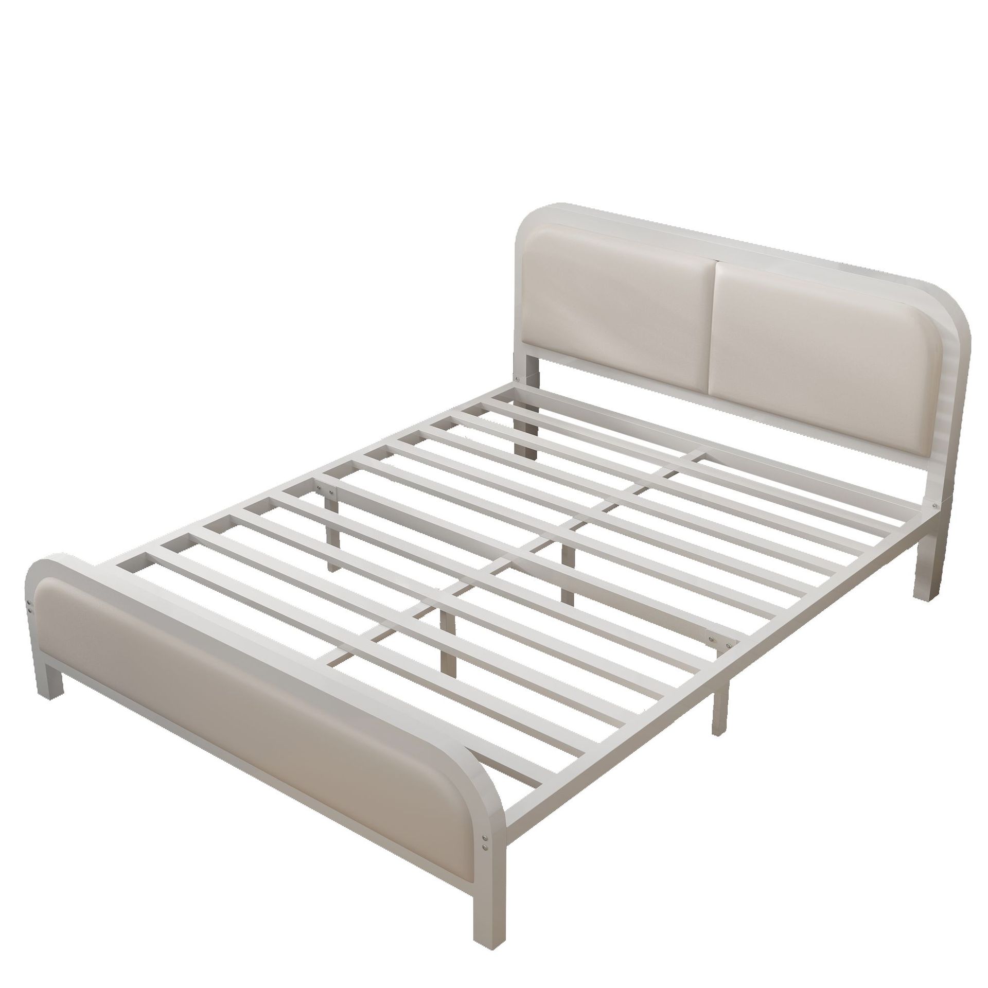 现代简约铁艺床双人1.8米北欧铁床单人1.5m学生儿童1.2宿舍铁架床