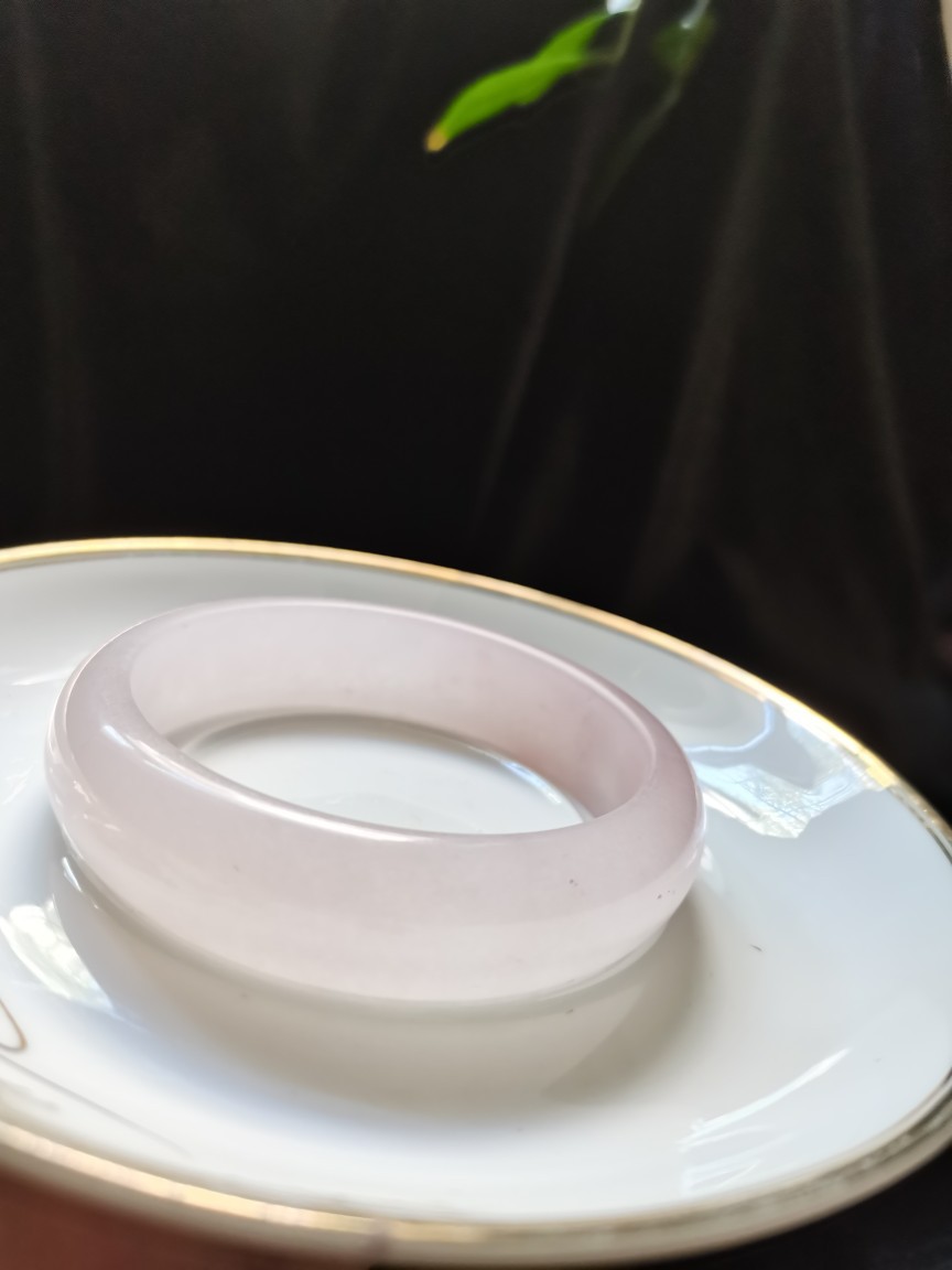 新疆金丝玉手镯天然金丝玉天山翠手镯藕粉玉手镯金丝玉手镯女正品