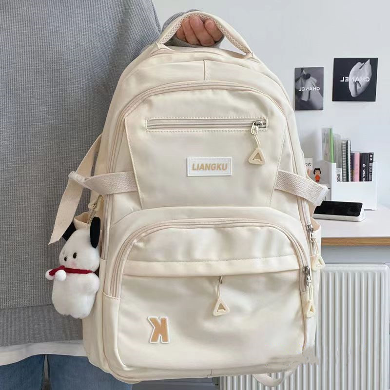 Large Capacity Schoolbag Female Korean Style Versatile High School Students Online Red Backpack Mori Style Fashion Brand Junior High School Students