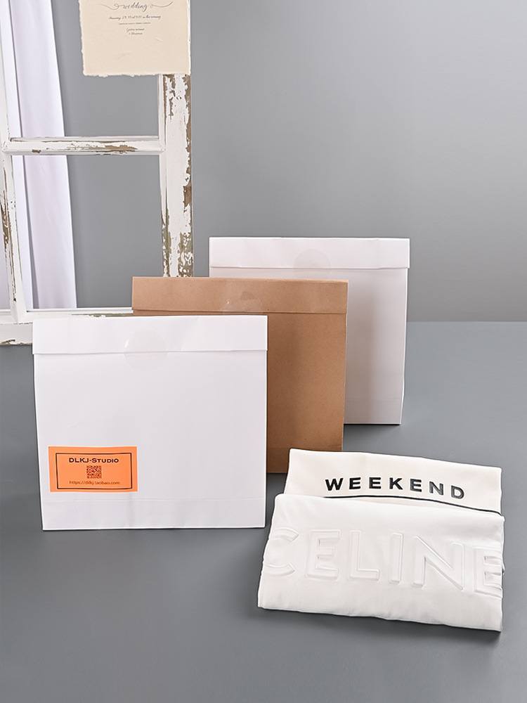 信封包装牛皮纸袋服装礼品自封袋t恤衬衫文件袋logo装衣服袋