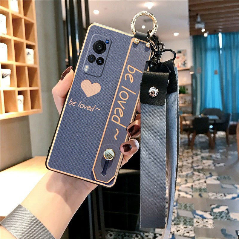 适用vivox60手机壳全包x60/x60pro防摔x27/x23腕带支架x70/x70pro