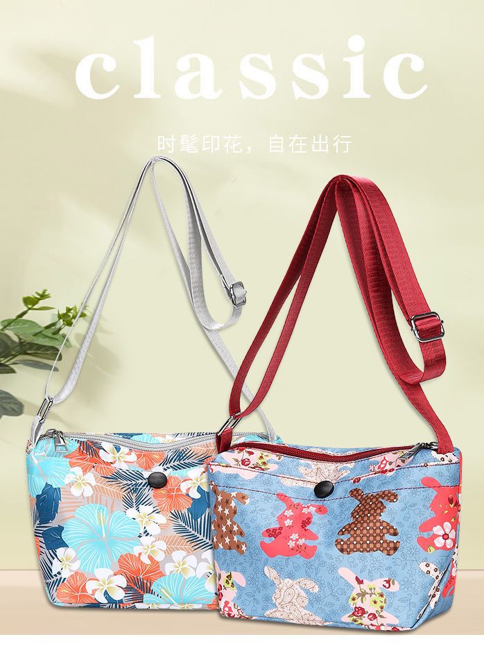 Multi-Layer Small Cloth Bag Shoulder Bag 2022 New Casual Nylon Oxford Cloth Lightweight Shoulder Bag Trendy Women's Cross-Body Bag