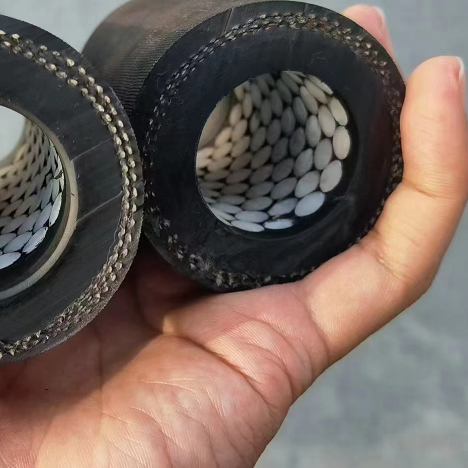 矿用高品质耐温陶瓷夹线胶管 陶瓷耐磨复合软管 工业喷浆陶瓷胶管