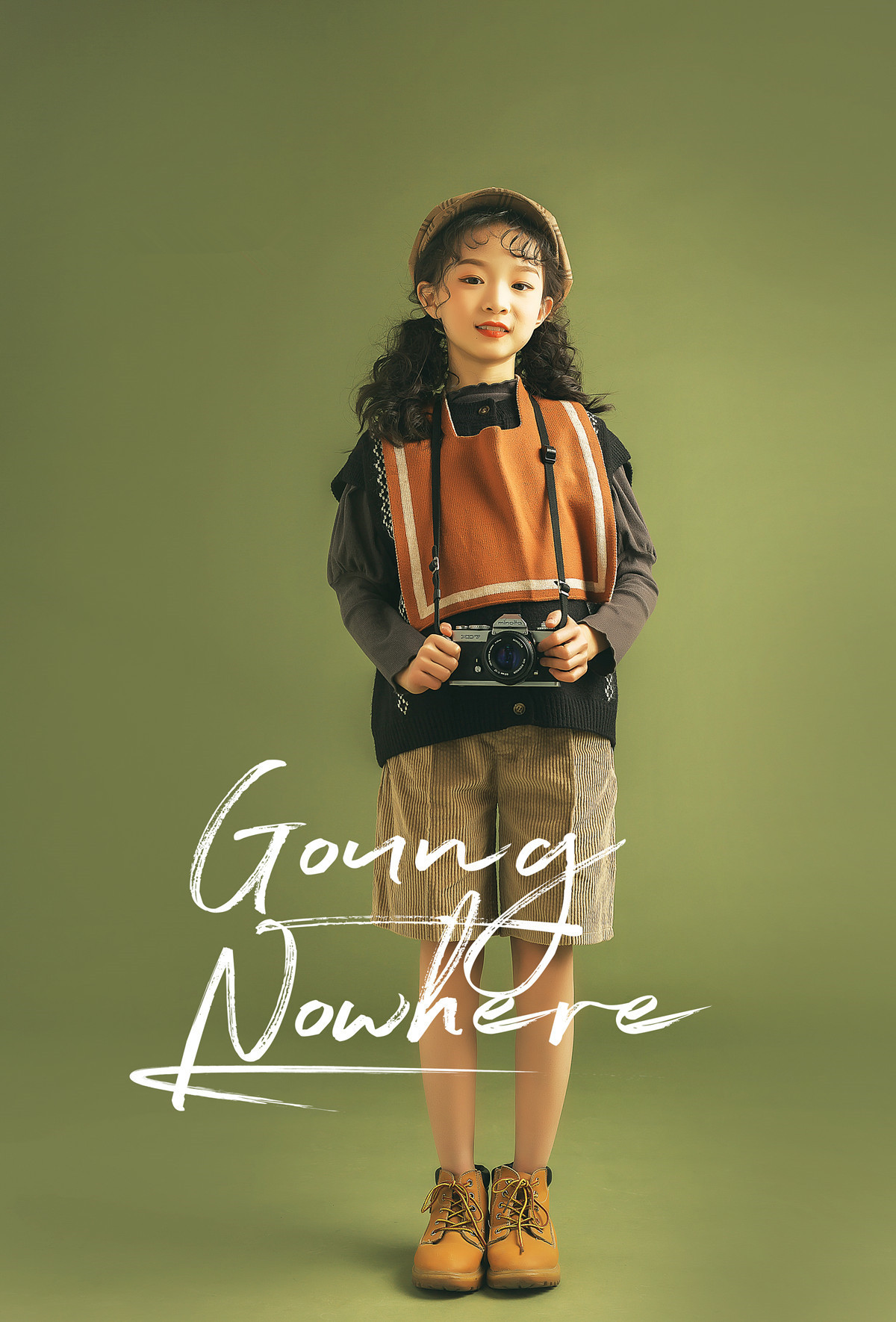 儿童摄影服装复古时尚大女孩写真服饰影楼10-12岁女童拍照相衣服