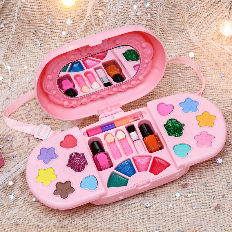 工厂 儿童女童表演眼影水溶彩妆化妆品套装女孩公主礼品玩具 跨境