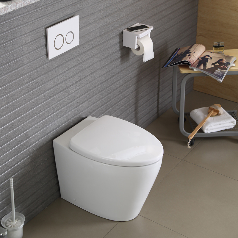 箭标墙排 隐藏暗装无水箱分体坐便器 落地式坐厕 简约小户型马桶