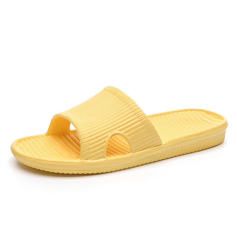 New Simple Couple Household Slippers Men and Women Non-Slip Bathroom Slippers Indoor Floor Sandals Factory Wholesale