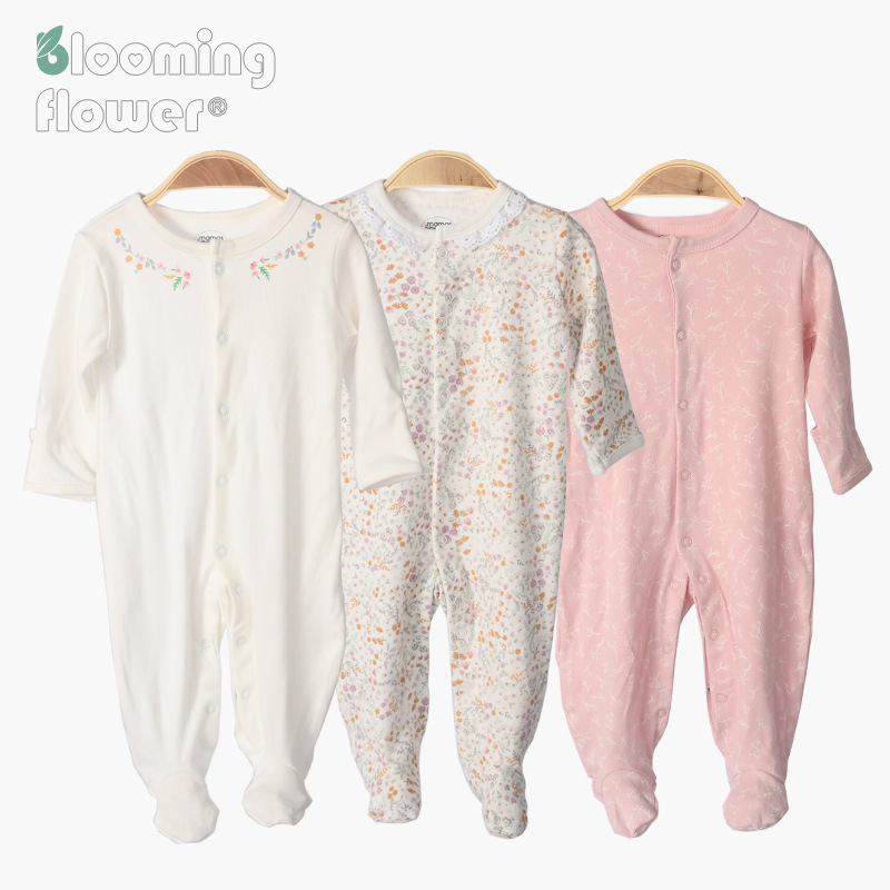 Baby Class a Jumpsuit Pure Cotton Clothes Spring Sheath Baby's One-Year-Old Foreign Trade Romper Baby Clothes