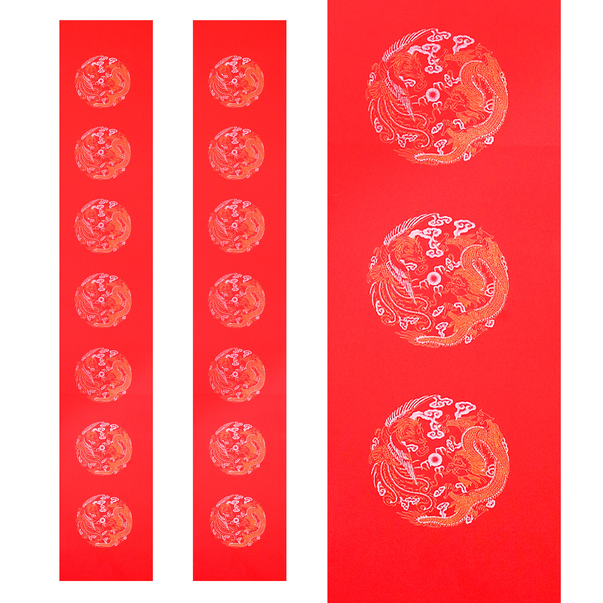 2021年万年红宣纸对联红纸七言五言烫金洒金高档加厚蜡染彩绘空白