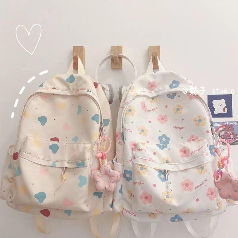 2023 New Cross-Border Korean Style Cute Refreshing Love Bear Backpack High School Primary School Student Backpack