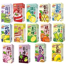 阳光先生饮品6盒装小青柑汁饮料巨峰提子葡萄汁菊花茶桃汁柠檬茶