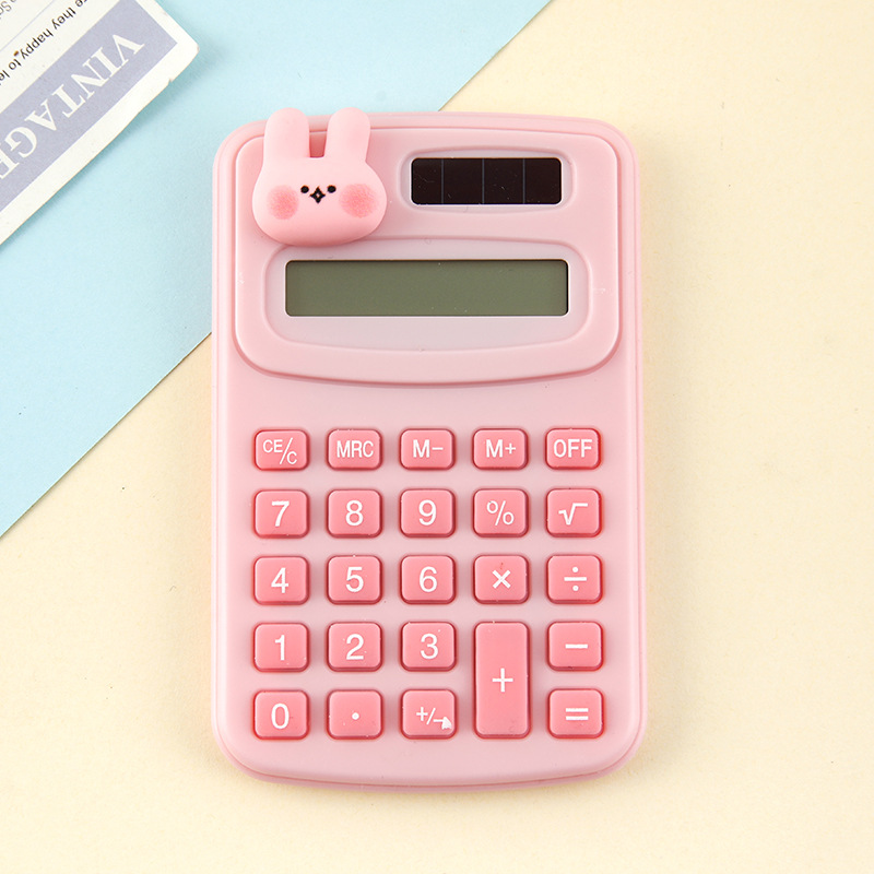 Cartoon Cute Calculator Fashion Mini-Portable Small Calculator Portable Office Primary School Student Computer Wholesale