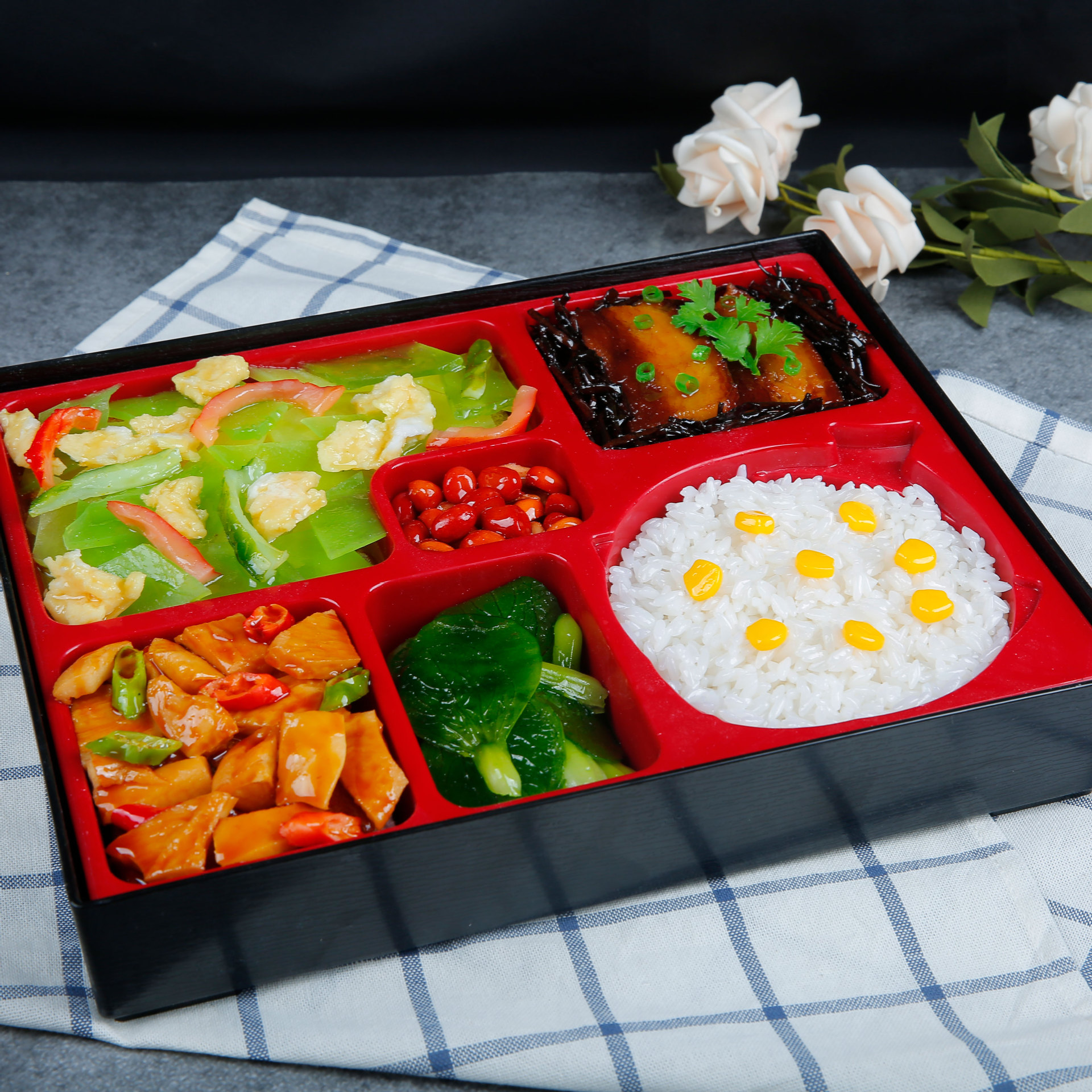 菜品模型 仿真假菜 盒饭快餐米饭食品模型假食物样品影视道具模具