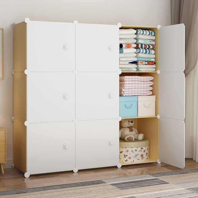 塑料衣柜家用易两用宿舍小型挂衣柜出租房收纳柜储物衣橱一件代发