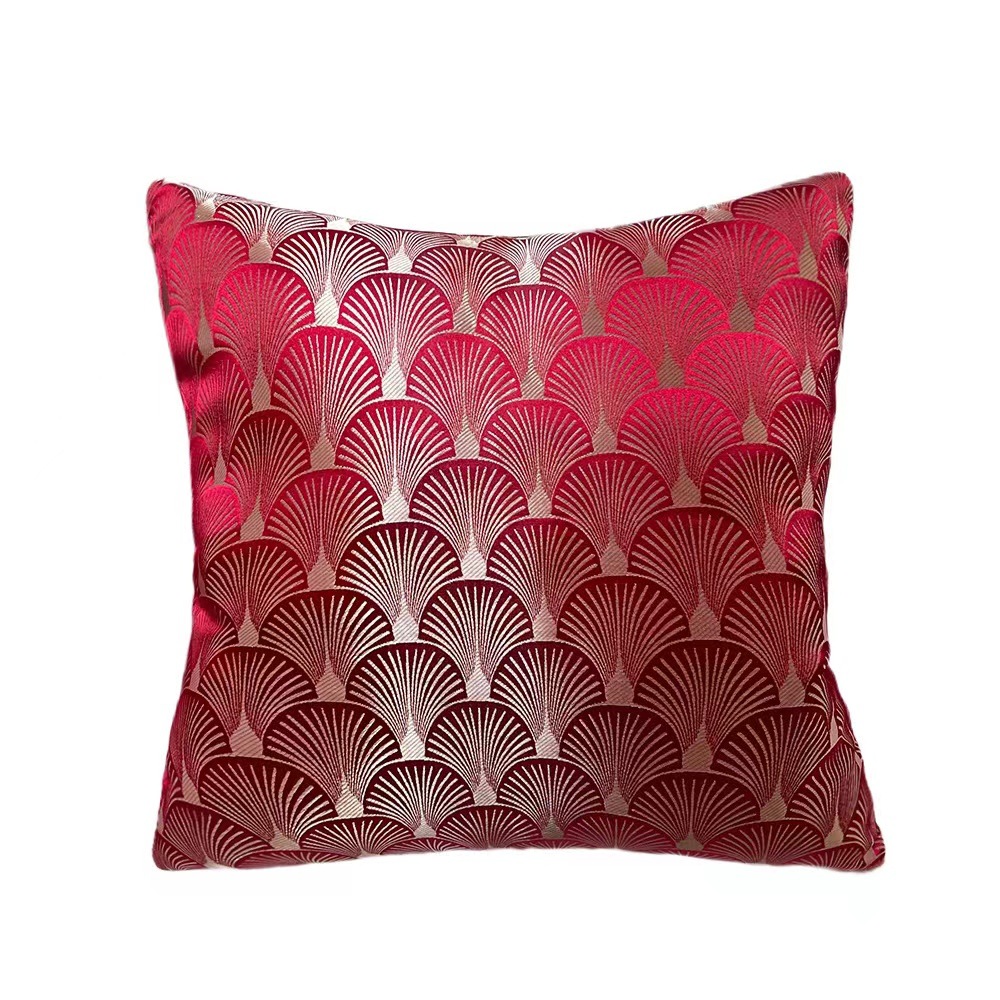 Entry Lux Pillow Shell Pattern Living Room Sofa Cushion Cover Lumbar Cushion Cover High Precision Jacquard New Chinese Pillow