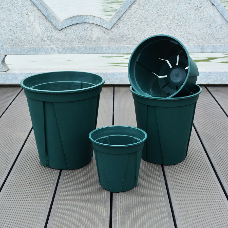 加厚青山控根盆 塑料树脂盆栽盆景 园林大号多肉圆形月季花盆