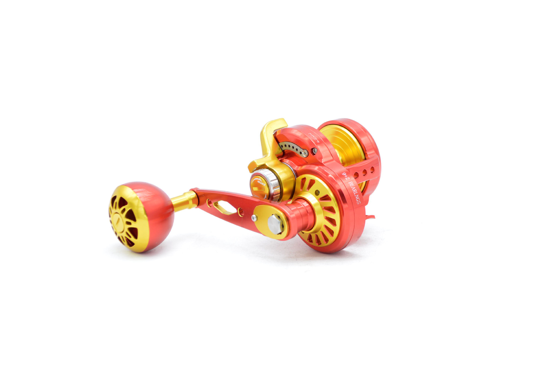 高速比11轴全金属重磅拖钓鼓式渔轮深海慢摇铁板放流海钓轮