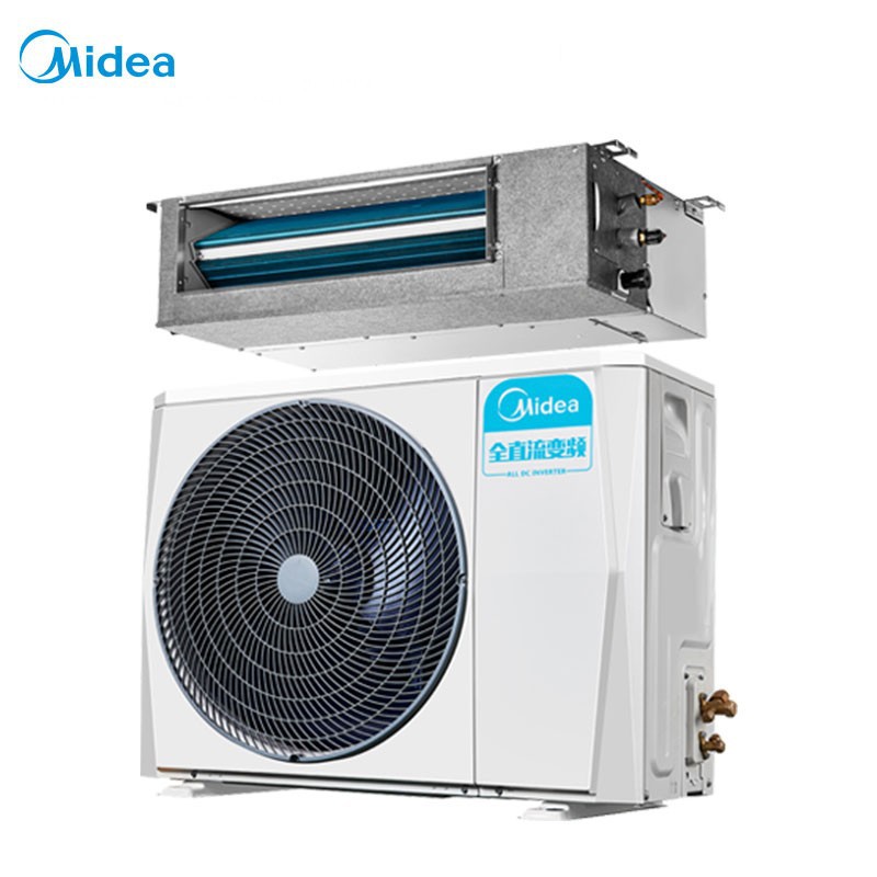 美的(midea)风管机空调一拖一3匹中央空调变频3p嵌入式批发直销