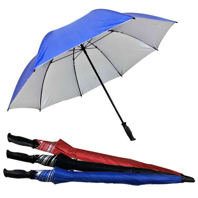 双人直杆长雨伞自动彩虹伞超大号特厚弯钩长柄伞带勾学生雨伞加粗