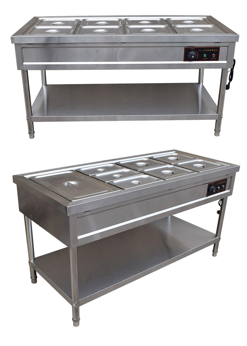 商用立式保温售饭台 电热保温汤池 快餐店食堂自助不锈钢售饭台