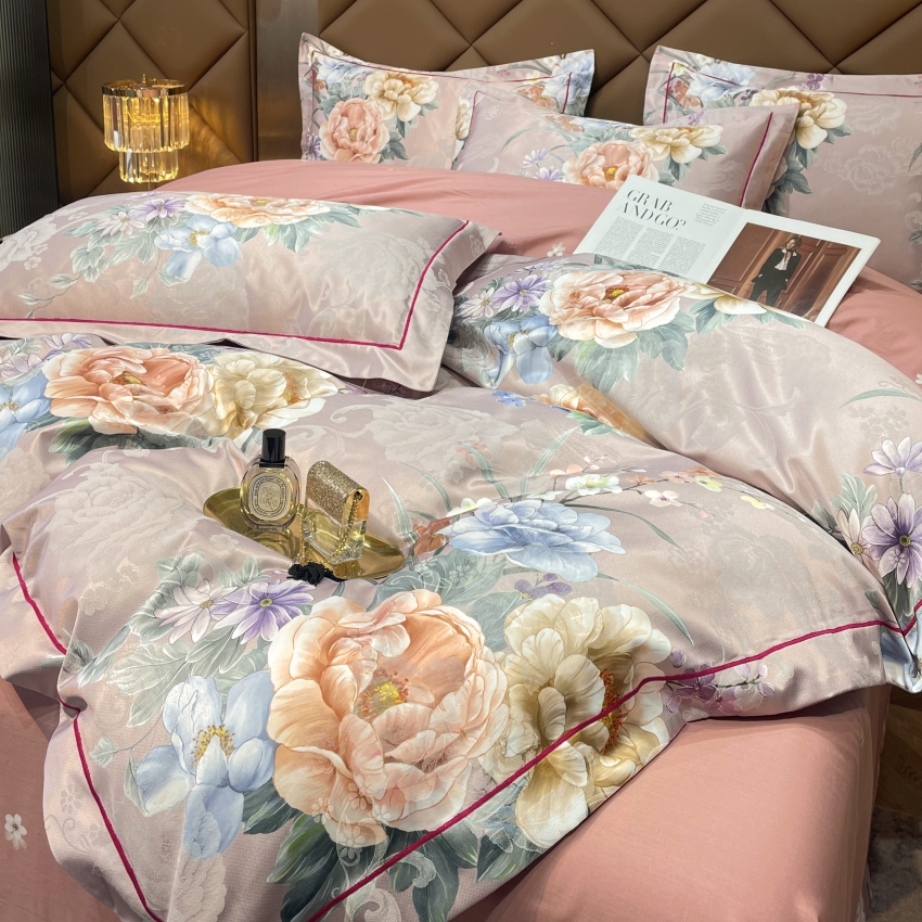 4jsh欧式贡缎提花四件套4件套床上用品婚庆被套结婚-阿里巴巴
