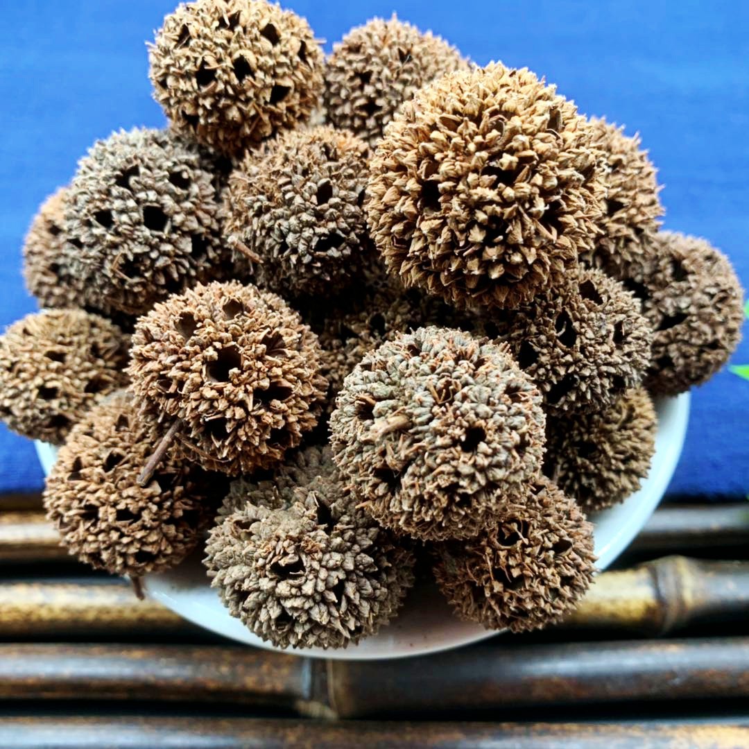 路路通 枫球子枫树球果 六六通 枫香果九孔子非中药材大全