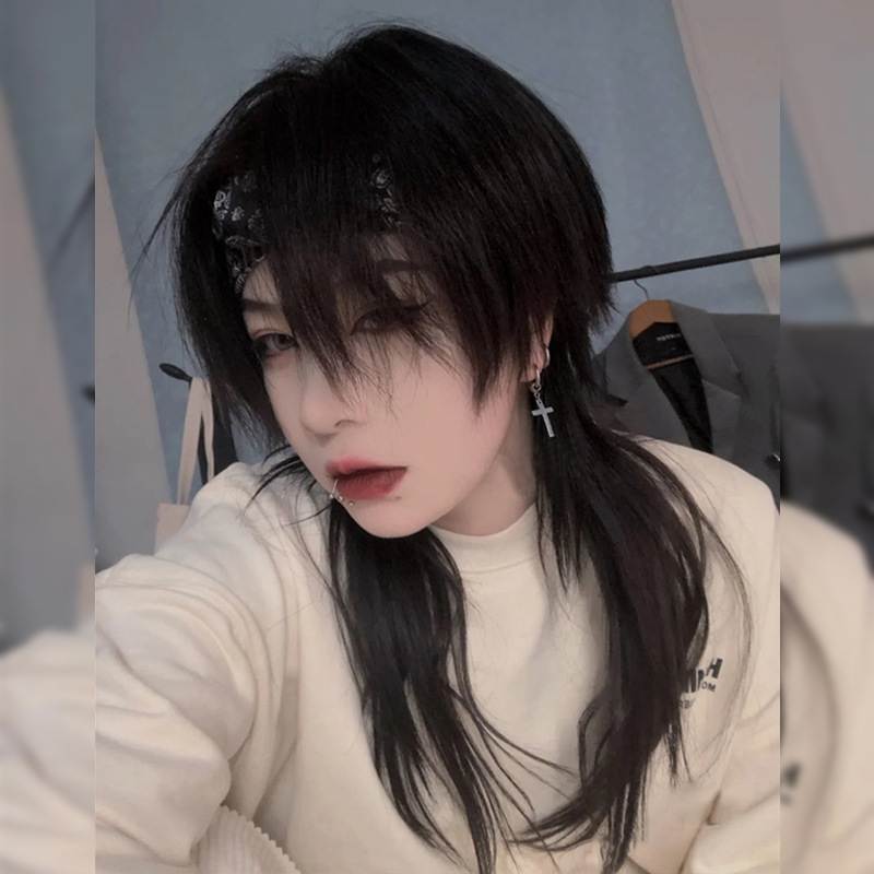 0成交16盒芒果家假发女短发lolita空气刘海发套自然逼真金色假毛y1024