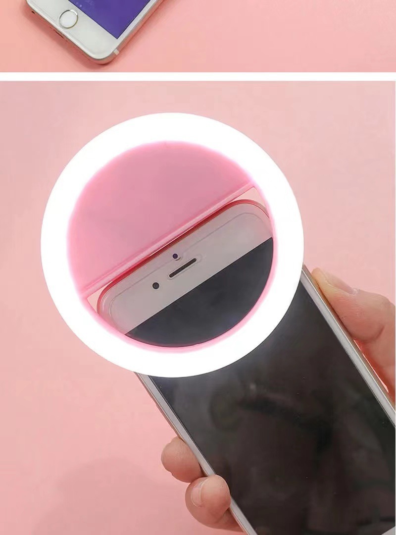 led灯美颜主播神器手机圆形充电款美颜补光灯主播直播手机补光灯