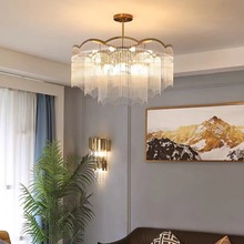 后现代简约轻奢客厅灯北欧设计师款餐厅卧室大气流苏水晶创意吊灯