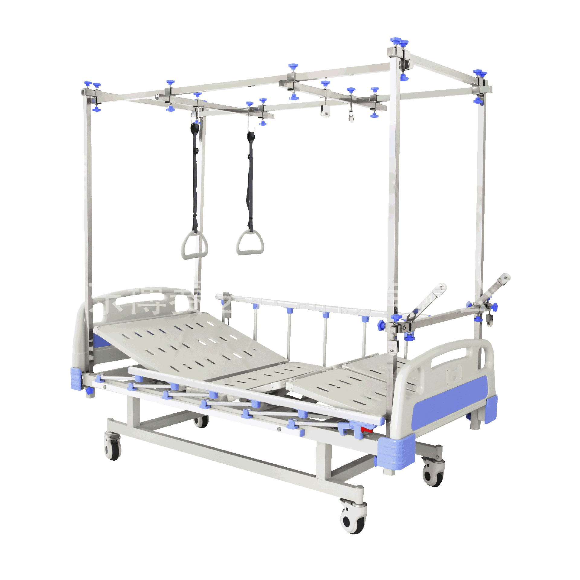 厂家直销 多功能医用双摇骨科牵引床 便携式不锈钢优质牵引床